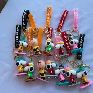 Colorful and Friends Keychain Set as pictured